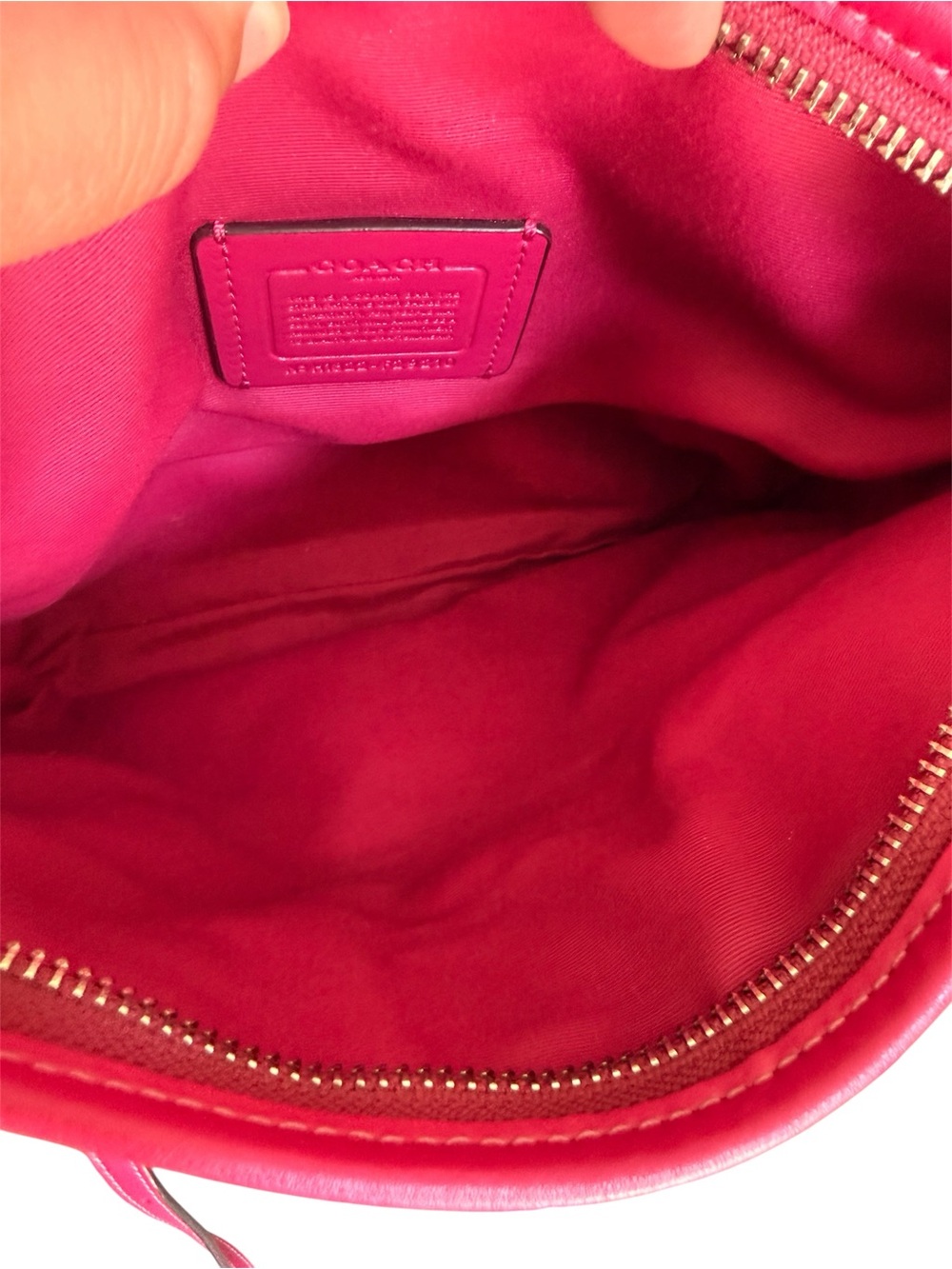 Coach Signature File Crossbody Bag Pink and Khaki #29210 - Picture 5 of 7